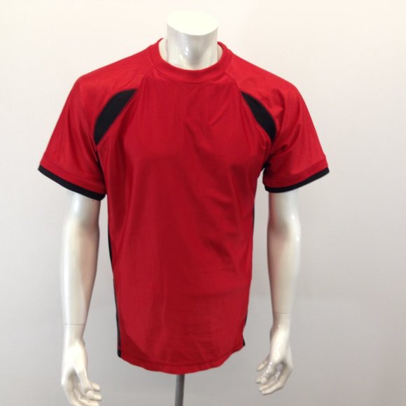 Duos Sport Athletic Shirt Men's Medium Red Black - Picture 1 of 4